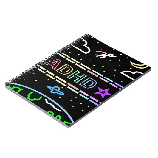 ADHD Journal Kids Space-Themed Notebook Notizblock (Linke Seite)