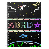 ADHD Journal Kids Space-Themed Notebook Notizblock (Vorderseite)