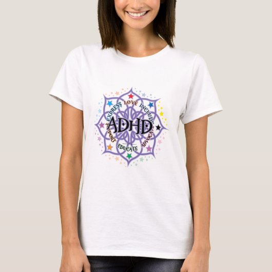ADHD Lotus Stammes- T-Shirt (Vorderseite)