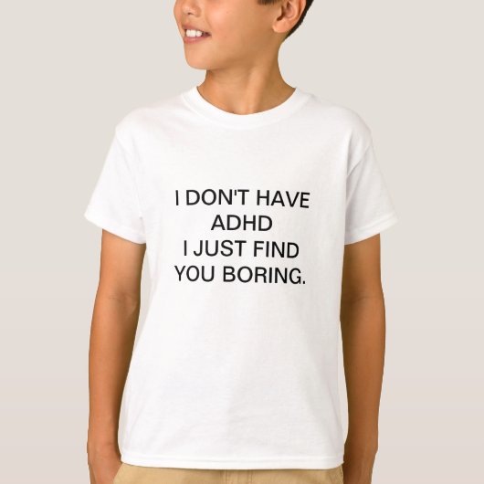 ADHD lustige Kinder Tshirt (Vorderseite)