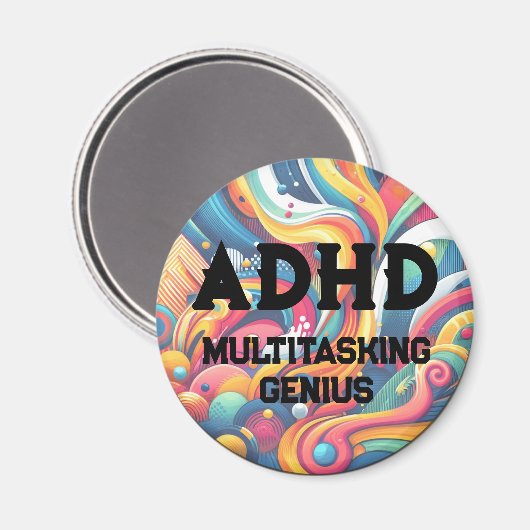 ADHD Multitasking Genuis Magnet (Vorderseite/Rückseite)