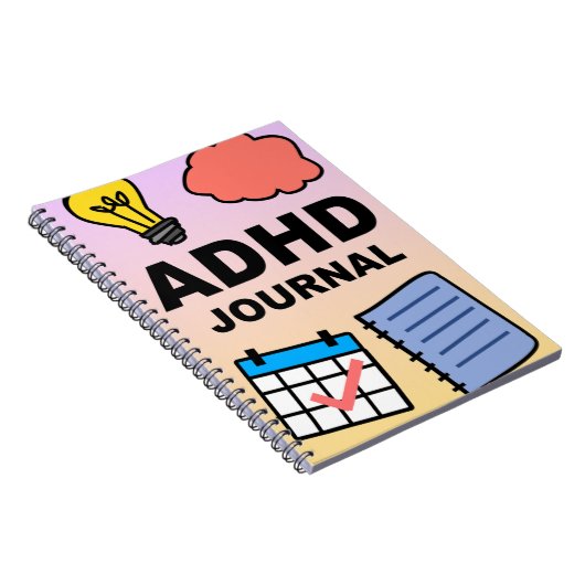 ADHD Notebook Journal - Fokus, Track & Reflect Notizblock (Rechte Seite)
