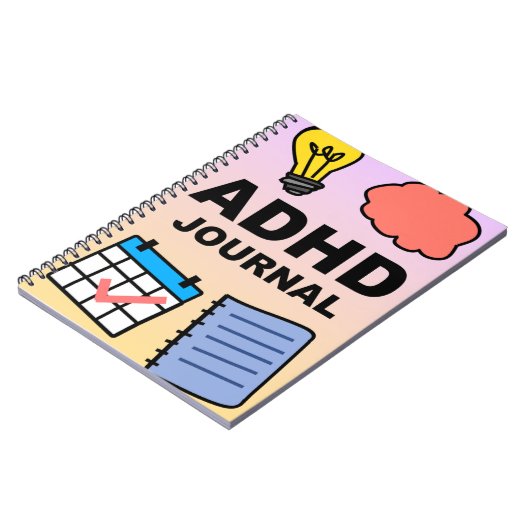 ADHD Notebook Journal - Fokus, Track & Reflect Notizblock (Linke Seite)