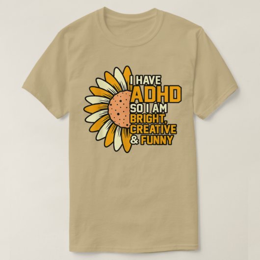 ADHD Orange Ribbon Behinderung Sensibilisierung fü T-Shirt (Design vorne)