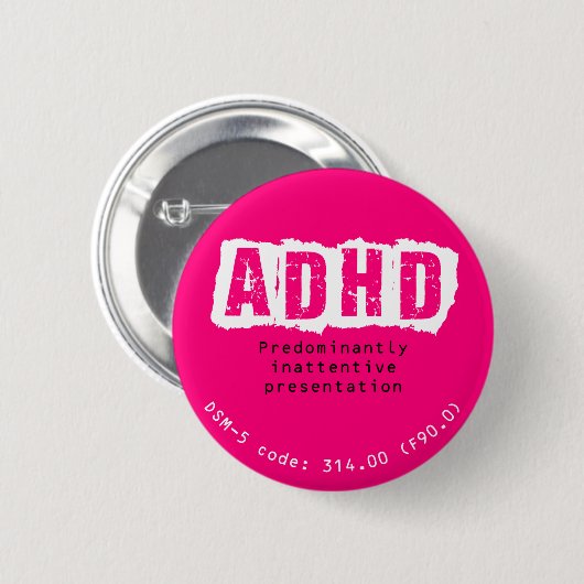ADHD-PI Knopf Button (Vorne & Hinten)
