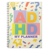ADHD-Planer-Notebook Notizblock (Vorderseite)