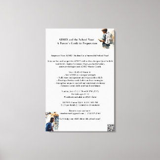 ADHD POSTER 13. Juli Leinwanddruck