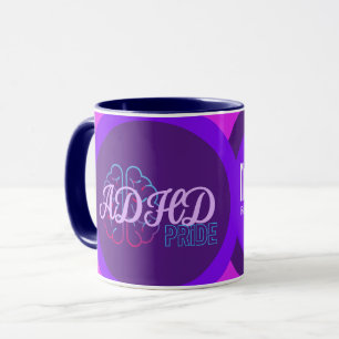 ADHD Pride Moderne Brain Coffee Tasse