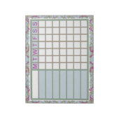 ADHD Productivity Planner Weekly Checklist Notizblock (Rotiert)