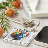 ADHD-Quotes. Schlüsselanhänger (Vorderseite rechts)