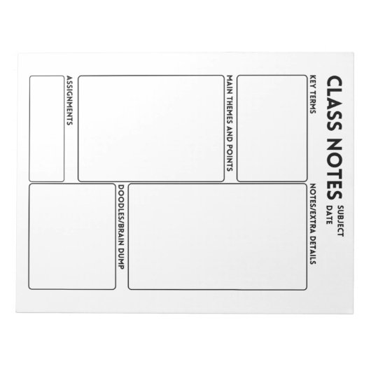 ADHD Taking Notizblock (Vorderseite)