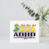 ADHD Ugly Duckling Postkarte (Stehend Vorderseite)