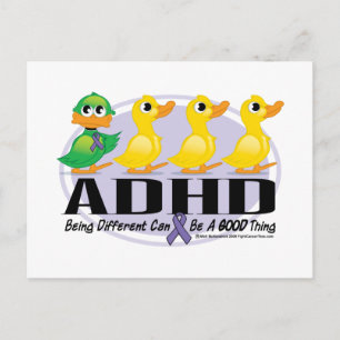 ADHD Ugly Duckling Postkarte