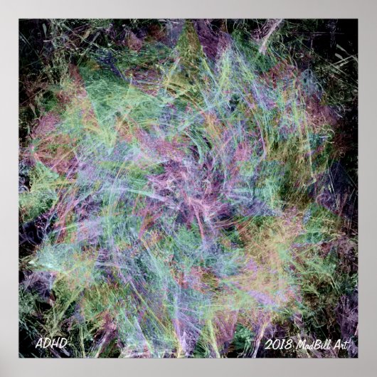 ADHD von MadBill Art Poster (Vorne)