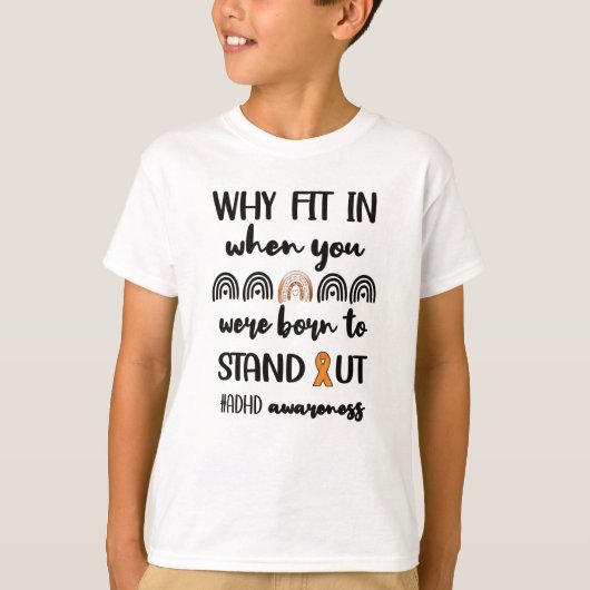 ADHD Warrior Aufmerksamkeitsdefizit Störung Bewuss T-Shirt (Vorderseite)