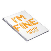 ADHD Warrior - ICH BIN FINE Notizblock (Rechte Seite)