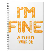 ADHD Warrior - ICH BIN FINE Notizblock (Vorderseite)