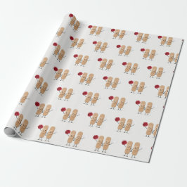 Adhesive Bandage Cheerleaders On White Geschenkpapier