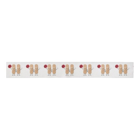 Adhesive Bandage Cheerleaders On White Ripsband (Vorderseite)