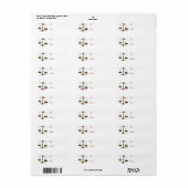 Adhesive Legal Scales Holiday Gift Tags (Vorne)