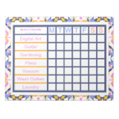 ADHS ADD Girl's Women's Weekly Checklist Erinnerun Notizblock (Vorderseite)