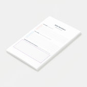 ADHS-Aufgabenmanagement Post-it Klebezettel (angewinkelt)