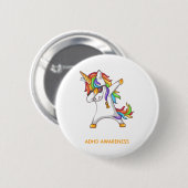 ADHS Awareness ADHD Awarrier Unzerbrechlich Button (Vorne & Hinten)