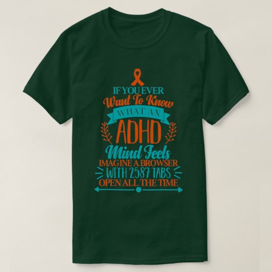ADHS Awareness Funny ADHD Awareness T-Shirt (Design vorne)