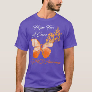 ADHS Awareness Hope for a cuure Butterfly T-Shirt