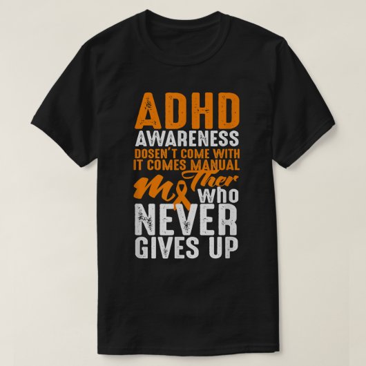 ADHS Awareness kommt nicht mit einem Handbuch - ni T-Shirt (Design vorne)