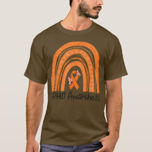 ADHS Awareness Monat I Trage Orange für ADHD Rainb T-Shirt