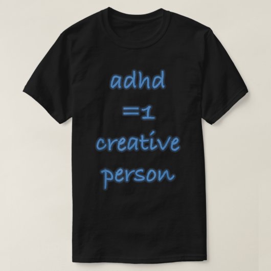 ADHS Creative Person trägt das T-Shirt (Design vorne)