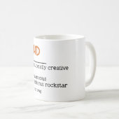 ADHS Definition Neuroversitätsbewusstsein Kaffeetasse (VorderseiteRechts)