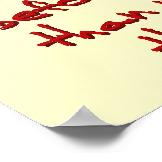 ADHS denken Sie mehr Poster (Ecke)