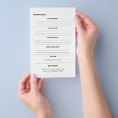 ADHS-freundliche Tagesplanerseite  Flyer (Handgriff)