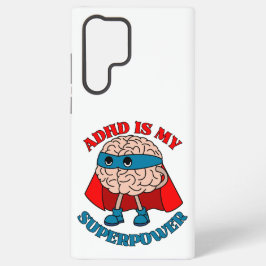 ADHS ist meine Supermacht - Gehirn trägt ein Cape Samsung Galaxy Hülle