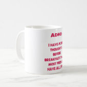ADHS: Kinder mit ADHD Kaffeetasse (Vorderseite Links)