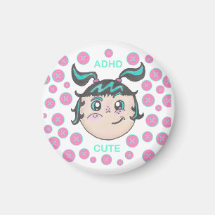 ADHS-Magnet mit "ADHS Süß"-Illustration Magnet