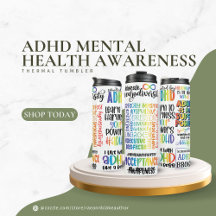 ADHS Mental Health Awareness Thermal Tumbler