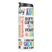 ADHS Mental Health Awareness Thermal Tumbler Thermosbecher (Nach rechts gedreht)
