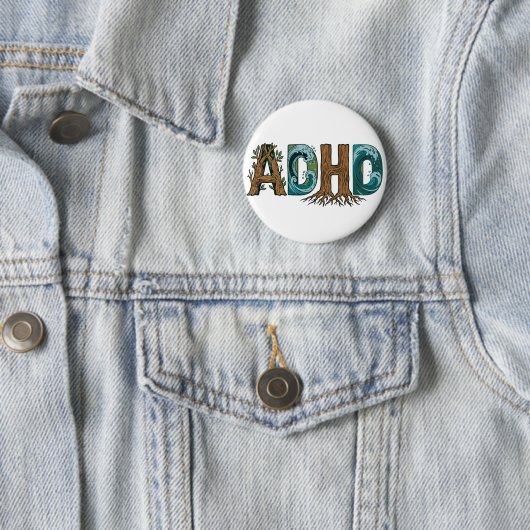 ADHS Natur Elemente Typografie Design Button (Beispiel)