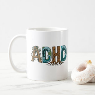 ADHS Natur Elemente Typografie Design Kaffeetasse