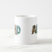 ADHS Natur Elemente Typografie Design Kaffeetasse (Mittel)