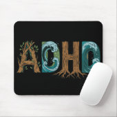 ADHS Natur Elemente Typografie Design Mousepad (Mit Mouse)