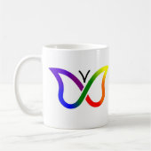 ADHS Neurodiversity Butterfly Tasse (weiß) (Links)