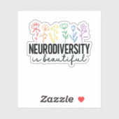 ADHS, Pflanze-Liebhaber, Autismus aba, psychische  Aufkleber (Blatt)