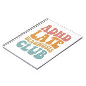 ADHS Spätdiagnose Club Funny Neurodiversity-Gesche Notizblock (Linke Seite)