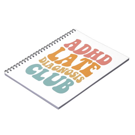 ADHS Spätdiagnose Club Funny Neurodiversity-Gesche Notizblock (Linke Seite)