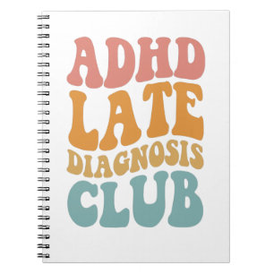 ADHS Spätdiagnose Club Funny Neurodiversity-Gesche Notizblock