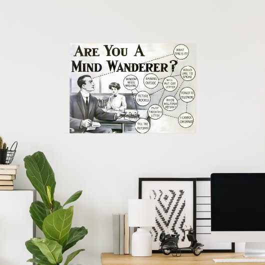 ADHS-Werbeplakat | Vintage Ad | Poster (Heimbüro)